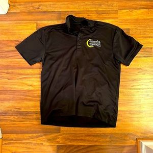 Polyester golf polo with logo